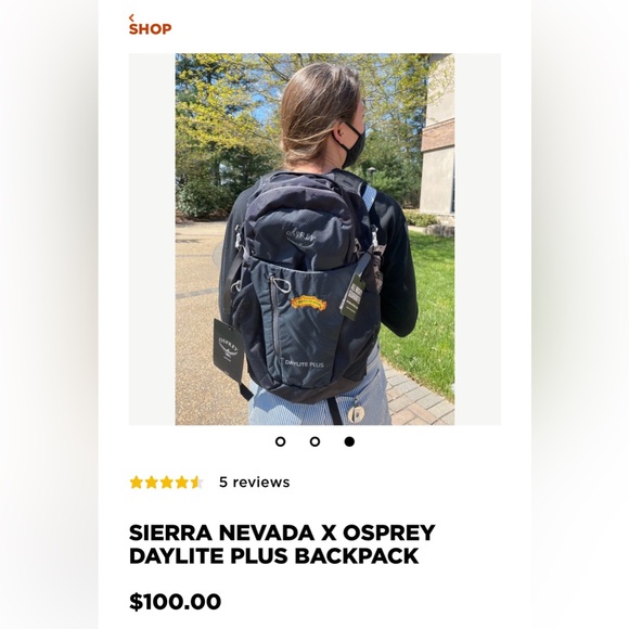 SIERRA NEVADA X OSPREY DAYLITE PLUS BACKPACK NWOT - Picture 9 of 9